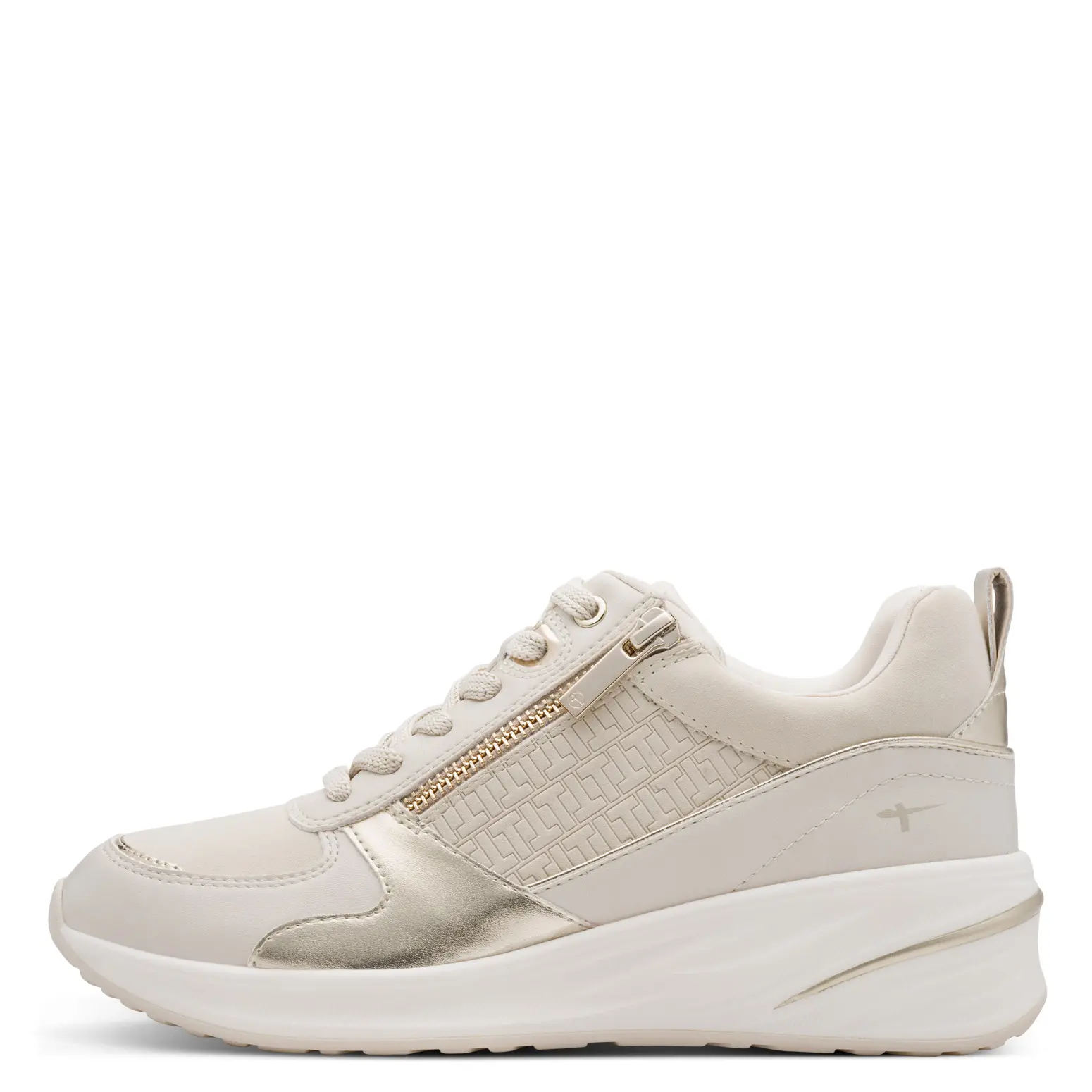 Дамски Сникърс TAMARIS - 1-23754-45-485 IVORY/GOLD