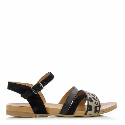 Дамски равни сандали CARLO FABIANI - 0032-black201