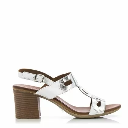 Дамски сандали на ток MELLUSO - 030.57.1052  white combi