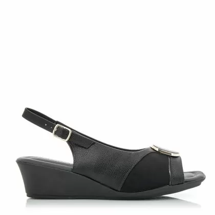 Дамски Сандали Комфорт  PICCADILLY - 15305800000001 PRETO/ELASTANO
