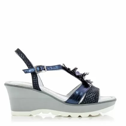 Дамски Сандали На Платформа   COMFORT SHOES - 1844ROS3 LAMINATO BLUE