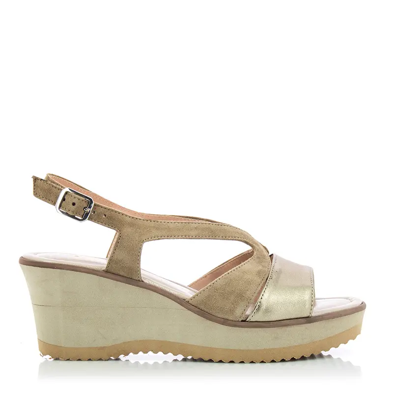 Дамски Сандали На Платформа  COMFORT SHOES - 1932 CAMOSCIO TORTORA