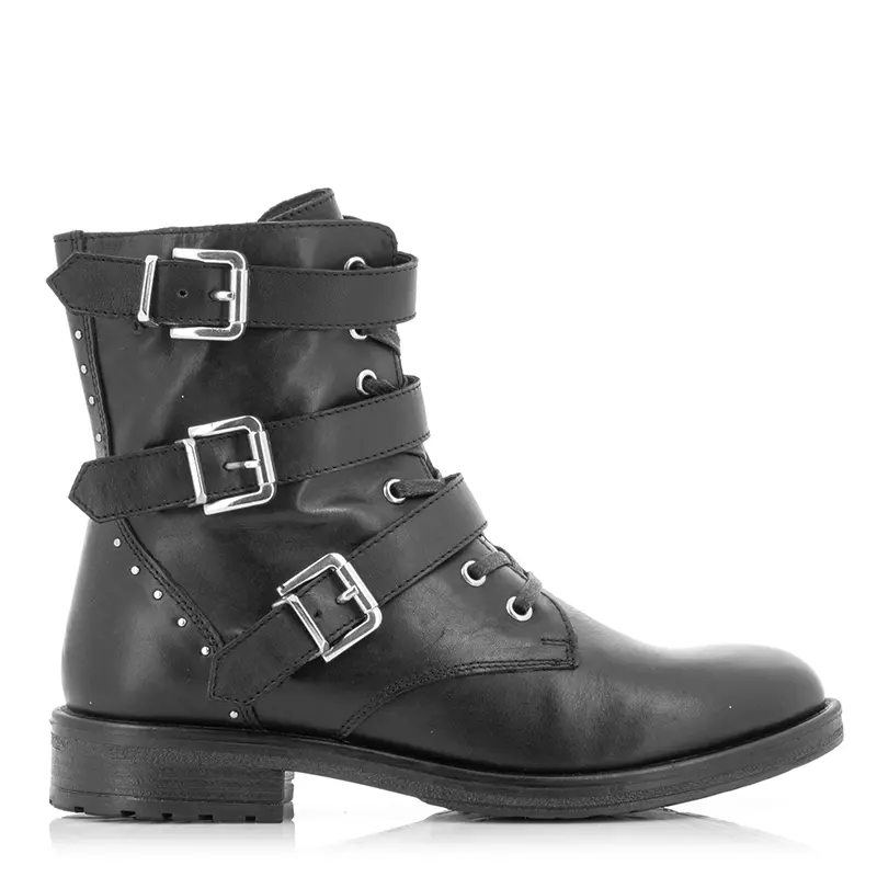 Дамски Равни Боти CARLO FABIANI - TOP 141 BLACK LEATHER