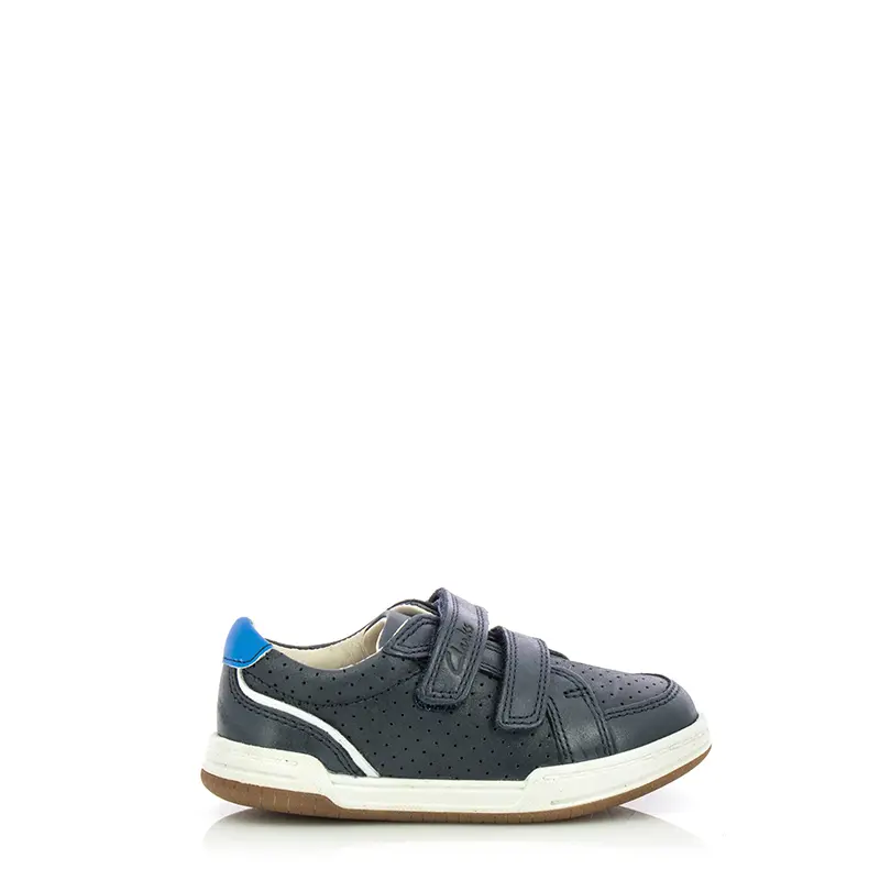 Сникърс Момчета CLARKS - 26158988 Fawn Solo T Navy Leather