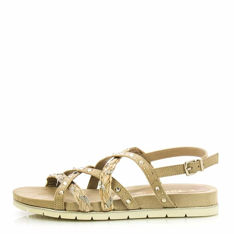 Дамски Равни Сандали   TAMARIS - 1-1-28128-28  343 ALMOND COMB