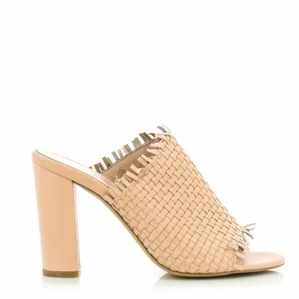 Дамски Чехли на Ток  CARLO FABIANI - 59157-SS19 беж