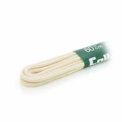 Тънки връзки за обувки 60 см COLLONIL мръсно бял - 9502-828