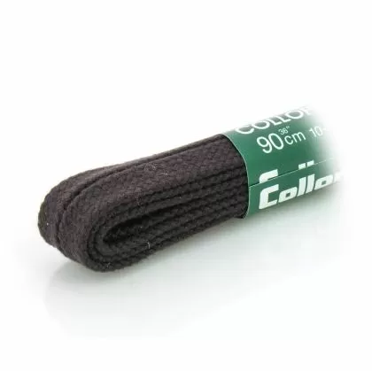 Плоски връзки за обувки 90 см COLLONIL тъмно кафяв - 9524-696