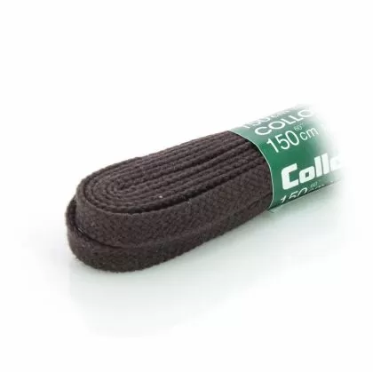 Плоски връзки за обувки 150 см COLLONIL тъмно кафяв - 9527-696