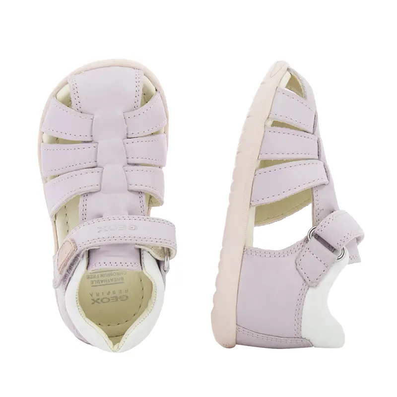 Сникърс Момичета GEOX - B254WB C8037 B SANDAL MACCHIA GIR LT LILAC - Image 5
