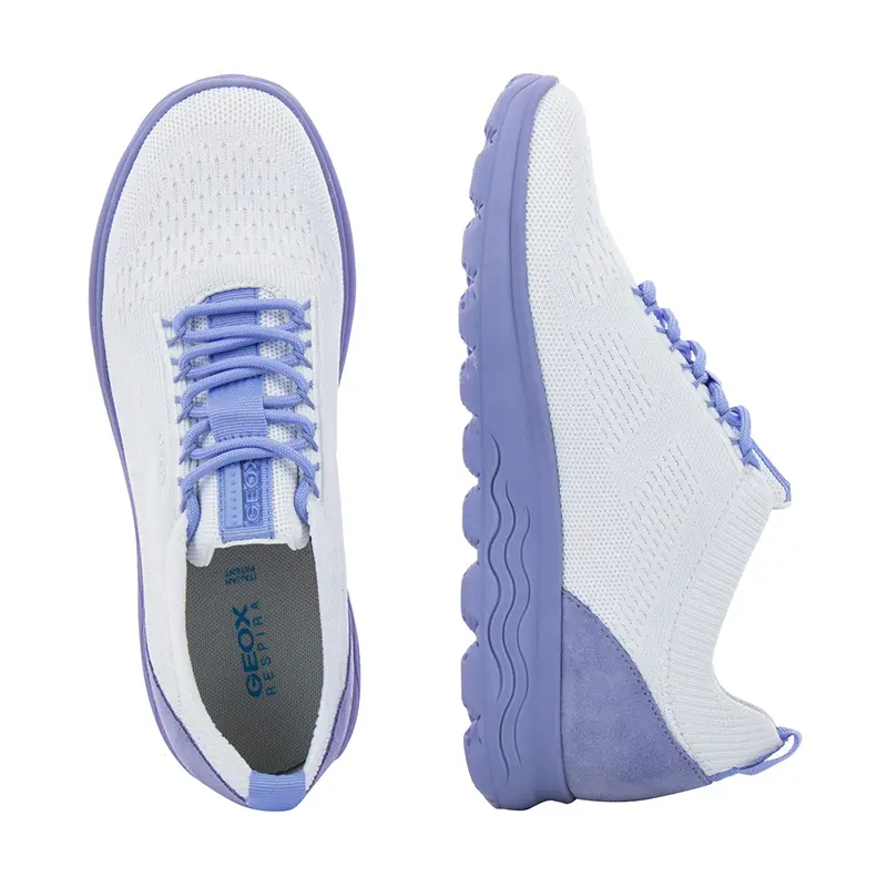 Дамски Сникърс GEOX - D15NUA C1Q8X D SPHERICA OFF WHITE/LT VIOLET - Image 5