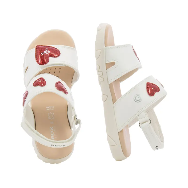 Сандали Момичета GEOX - J358ZB C0050 J SANDAL HAITI GIRL WHITE/RED - Image 5