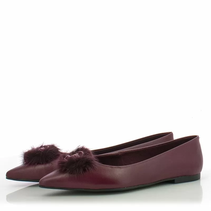 Балерини JORGE BISCHOFF - J22124012002 DARK CHERRY - Image 5