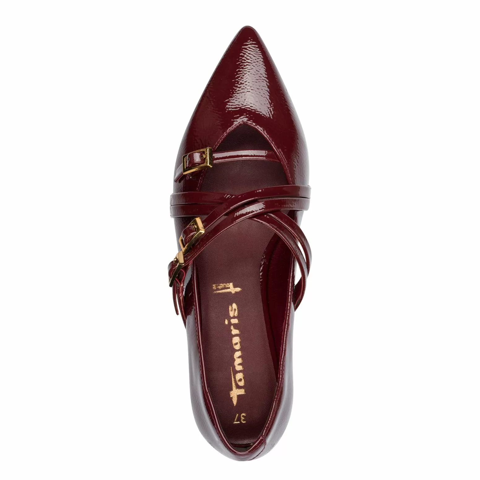 Балерини TAMARIS - 1-22160-45-568 MERLOT PATENT - Image 6