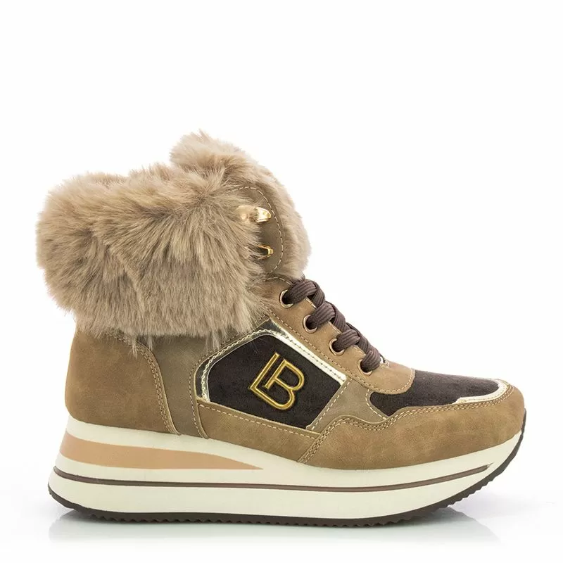 Дамски Боти На Платформа LAURA BIAGIOTTI - 8700 KHAKI