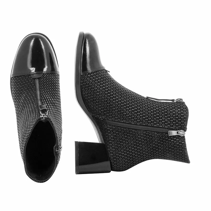 Дамски Боти На Ток CARLO FABIANI - 109423 BLACK COMB