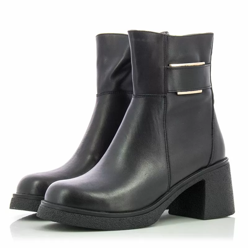 Дамски Боти На Ток CARLO FABIANI - 252-38504 BLACK - Image 5