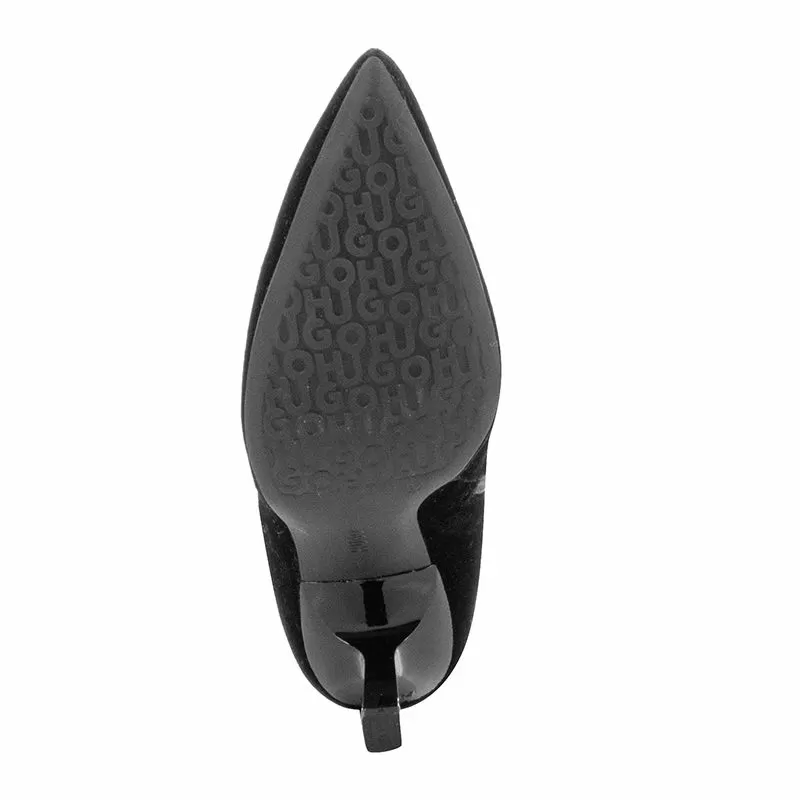 Дамски Боти На Ток HUGO - 50529809 KATNISS BTIE90 VLTS BLACK