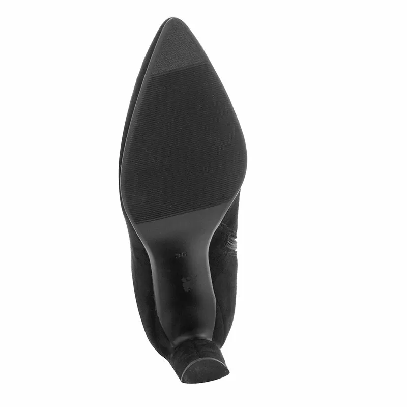 Дамски Боти На Ток  QUEEN HELENA - K3273  BLACK