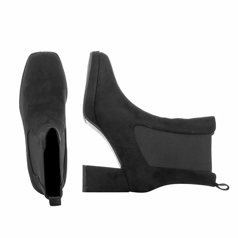 Дамски Боти На Ток QUEEN HELENA - ZM9227-BLACK