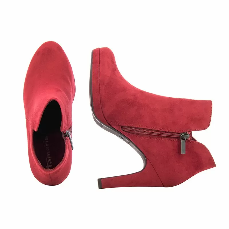 Дамски Боти На Ток TAMARIS - 1-1-25316-21 CHERRY