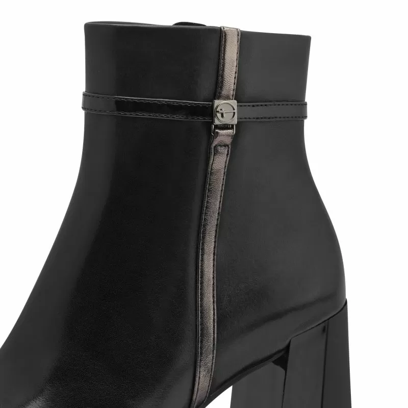 Дамски Боти На Ток TAMARIS - 1-25024-43-094 BLACK/PEWTER - Image 6
