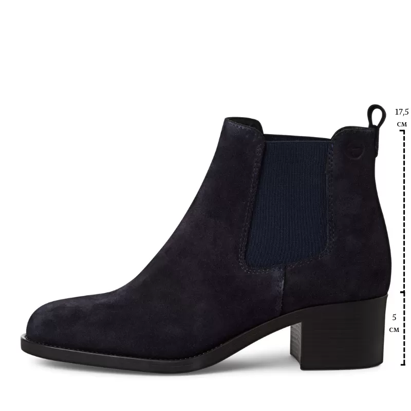 Дамски Боти На Ток TAMARIS - 1-25026-41-807 NAVY SUEDE - Image 7