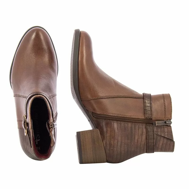 Дамски Боти На Ток TAMARIS - 1-25041-41 305 COGNAC