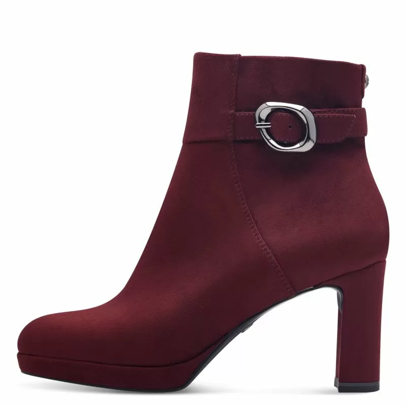 Дамски Боти На Ток TAMARIS - 1-25322-43-537 MERLOT