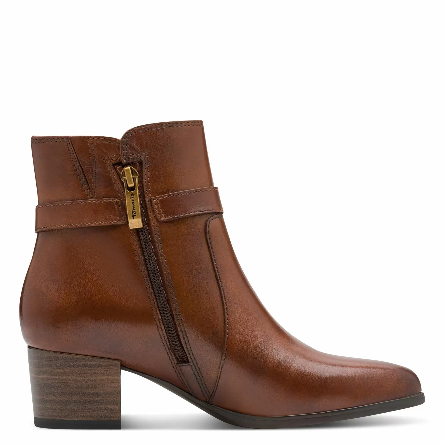 Дамски Боти На Ток TAMARIS - 1-25373-45-305 COGNAC - Image 5
