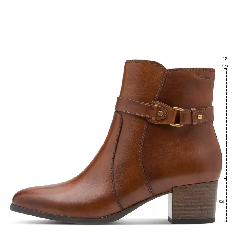 Дамски Боти На Ток TAMARIS - 1-25373-45-305 COGNAC - Image 7