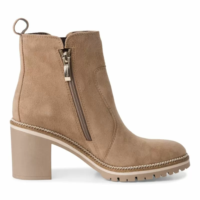 Дамски Боти На Ток TAMARIS - 1-25380-43-400 BEIGE