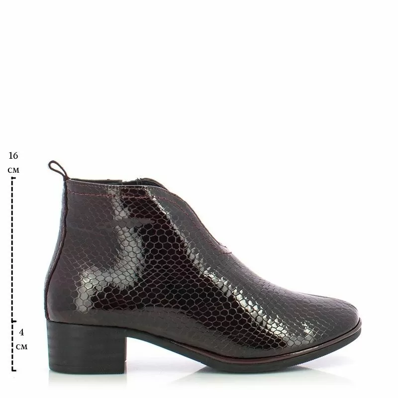 Дамски Боти На Ток VERONELLA - 028-9115 BORDO - Image 6