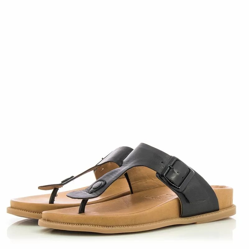 Дамски Чехли Комфорт DIANA FERRARI - DF13490 TWINE BLACK - Image 5