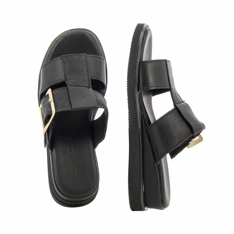 Дамски Чехли На Платформа VERONELLA - 030-159-0944 BLACK-BLACK