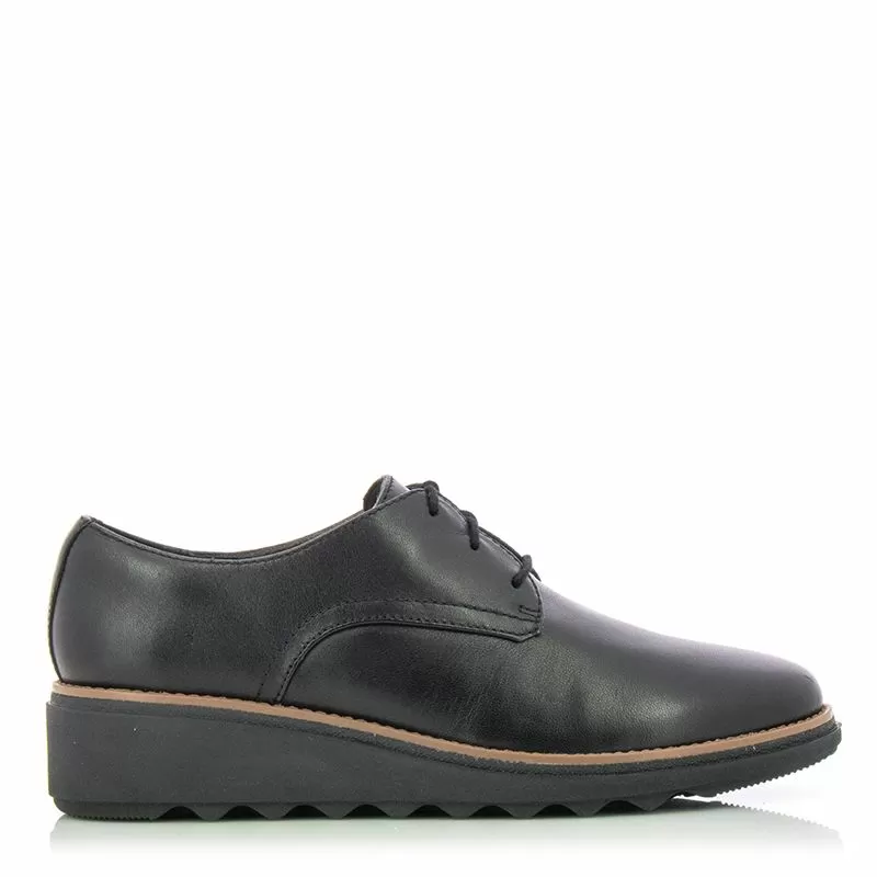 Дамски Ежедневни CLARKS - 26175416 SHARON RAE BLACK LEATHER