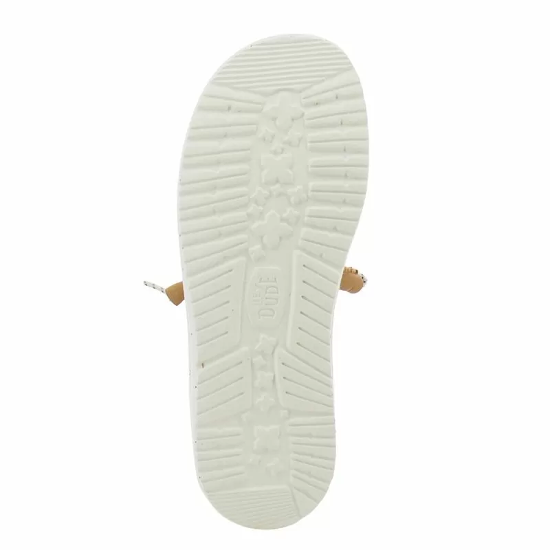 Дамски Ежедневни HEY DUDE - 40753-100 WENDY HEATHERED WHITE