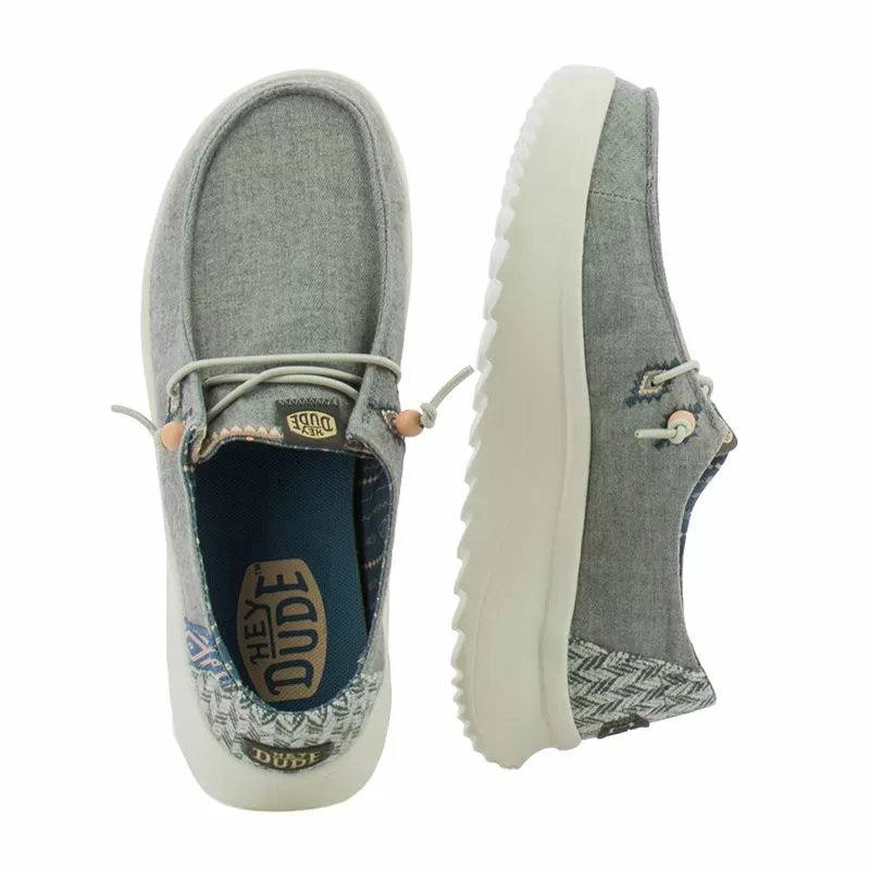 Дамски Ежедневни HEY DUDE - 41946-030 WENDY PEAK GREY - Image 5