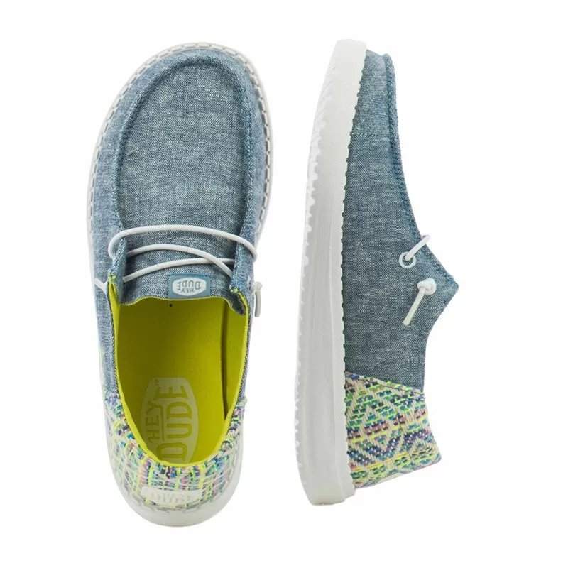 Дамски Ежедневни HEY DUDE - 43156-4NY WENDY FUNK BLUE/MULTI - Image 5