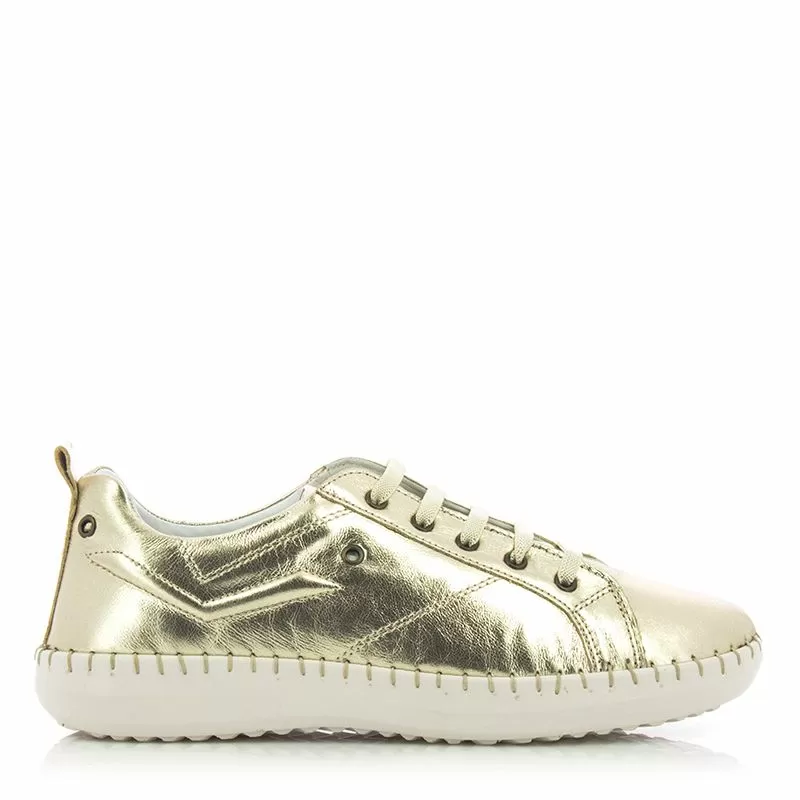 Дамски Ежедневни VENEZIA - 030-165-1518 LEATHER METALIC GOLD