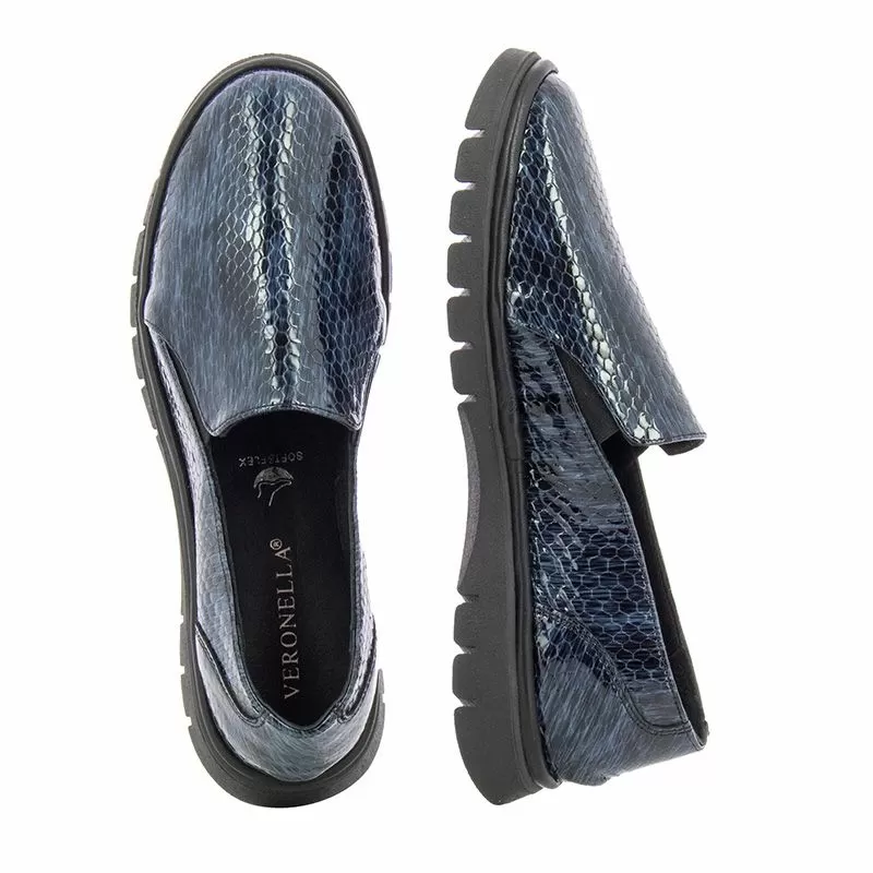 Дамски Ежедневни VERONELLA - 19176 FLEXX DARK BLUE SNAKE