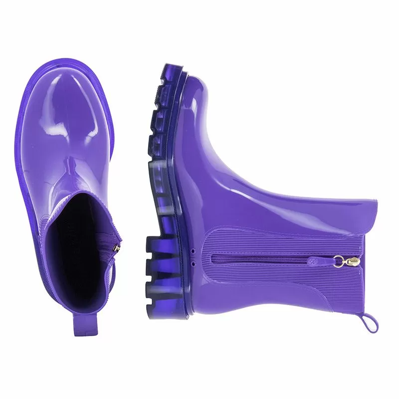 Дамски Гумени Боти  PETITE JOLIE - PJ6782 J-LASTIC  PURPLE/TRANSLUCENT PURPLE