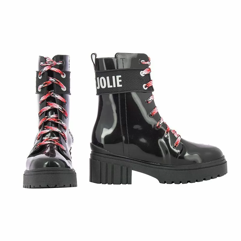 Дамски Гумени Боти  PETITE JOLIE - PJ6885 J-LASTIC  BLACK/BLACK