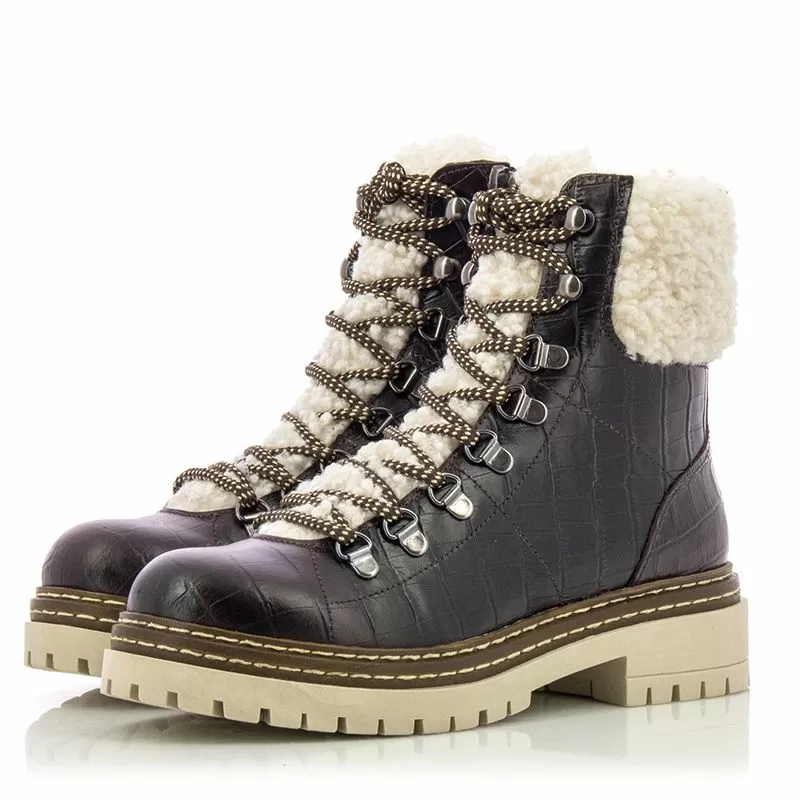 Дамски Кубинки CARLO FABIANI - 108521 BURGUNDY - Image 5