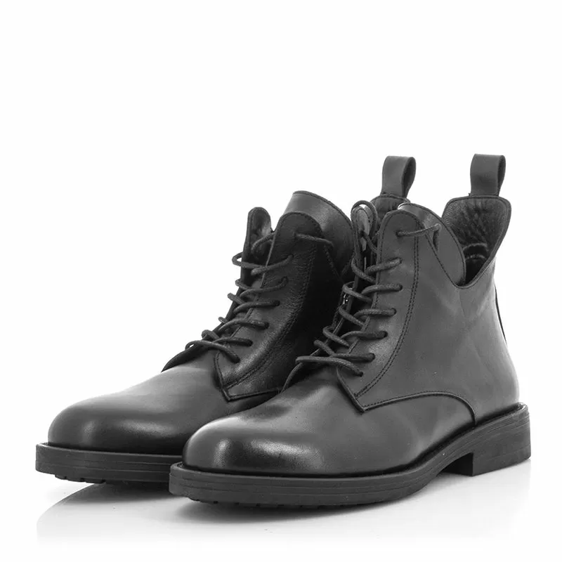 Дамски Кубинки CARLO FABIANI - 247-8455 BLACK LEATHER - Image 5