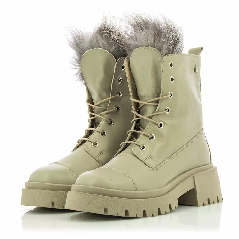 Дамски Кубинки CARLO FABIANI - 28105 PELICA IVORY FUR - Image 6