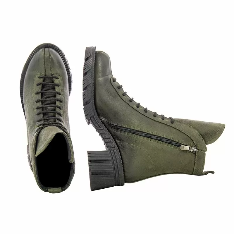 Дамски Кубинки CARLO FABIANI - D22KC-4120-LX KHAKI NABUCK