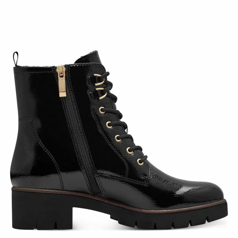 Дамски Кубинки TAMARIS - 1-25297-41-018  BLACK PATENT