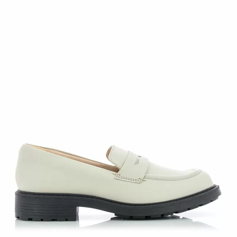 Дамски Лоуфър CLARKS - 26177778 ORINOCO2 PENNY IVORY LEATHER