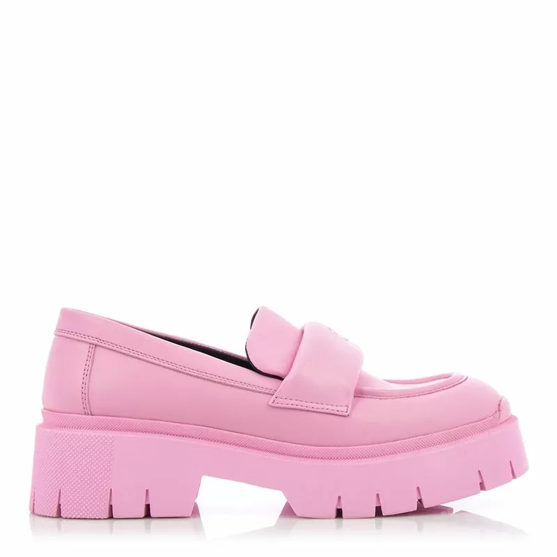 Дамски Лоуфър HUGO - 50517421 KRIS_LOAFER  MEDIUM PINK